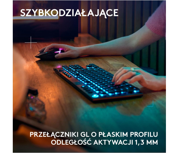 LOGITECH G915 X TKL Lightspeed Tactile czarny 920-012721 - 1276179 - zdjęcie 3